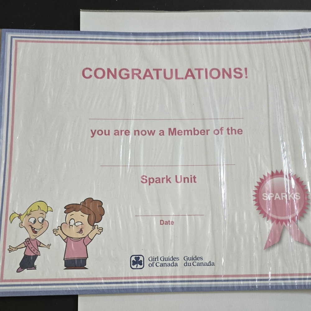 Vintage Girl Guides Of Canada & Sparks Member Certificate Set Of 12 Mixed